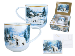 Kubek Zima wszędzie – Niedźwiedzie 500ml CARMANI